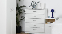 Budget Silver & White Bedroom Furniture