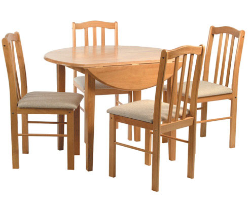 Stockholm Drop Leaf Dining Set - Natural Oak