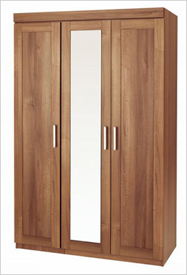 Alive Three Door Wardrobe with Mirror