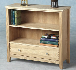 Ashton 1 Drawer Bookcase (Low)