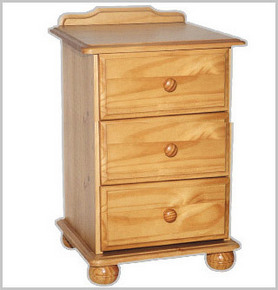 Balmoral 3 Drawer Bedside Table