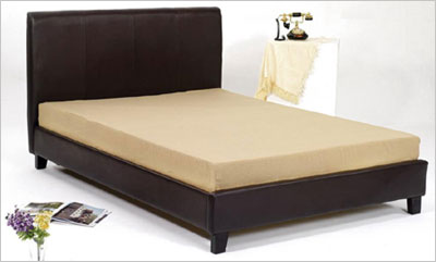 Goya Double Faux Leather Bed from