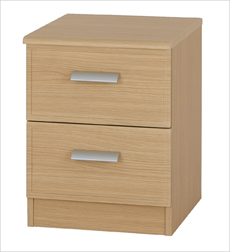 Horizon Two Drawer Bedside Table
