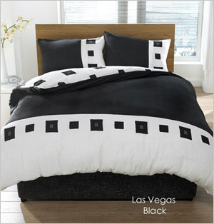 Las Vegas Black Duvet
