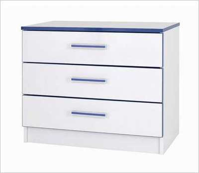 Midi Kiddi Blue Three Drawer Chest