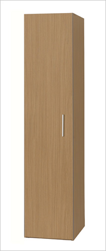 Midi Oak Single Door Wardrobe