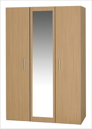 Midi Oak Three Door Wardrobe