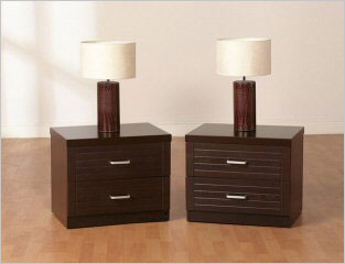 New Orleans 2 Drawer Bedside Cabinet