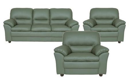 New York 3+1+1 Leather Sofa Combination