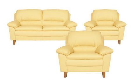 Como 3+1+1 Leather Sofa Combination