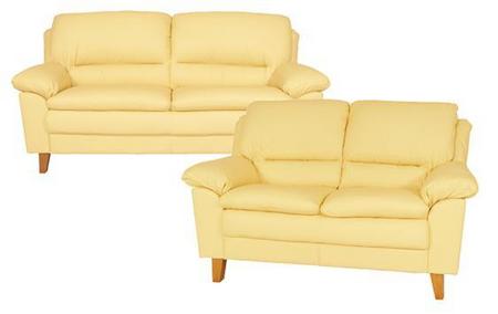 Como 3+2 Leather Sofa Combination