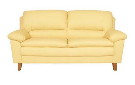 Como 3 Seater Leather Sofa