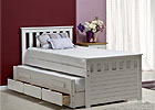 Bergamo Bed - Open Guest Bed & Drawers
