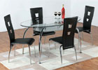 Caravelle Clear Glass Dining Set