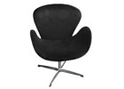 Arne Jacobsen Inspired Swan Chair - Shown In Black