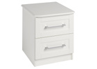 Andante Cream Two Drawer Bedside Table
