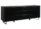Accent Sideboard with High Gloss Black Finish