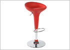 Red Low Back Barstool