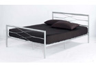 Brooklyn Double Metal Bed - Silver