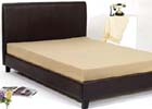 Goya Double Faux Leather Bed