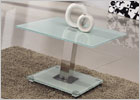 Jet Glass Lamp Table