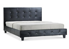 Diamante Single Faux Leather Bed