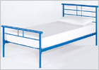 Gemini Single Bed with Blue Finish