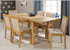 Greenwich Extending Dining Table with Cream Chairs