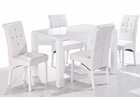 Medium Monroe Dining Set - High Gloss White