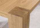 Nordic Solid Oak Coffee Table - Close Up View
