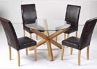 Oporto Dining Table and Four Cordoba Dining Chairs