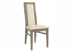 Light Cream Faux Leather Dining Chair
