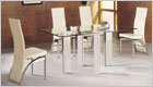 Matrix Large Dining Set with Clear Glass