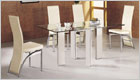 Matrix Small Dining Set with Clear Glass