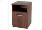 Midi Walnut Bedside Table with Door