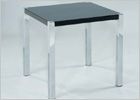 Novello Lamp Table with High Gloss Black Finish