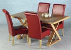 Oregon Rustic Red Dining Set