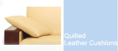 Quilted Leather Cushion