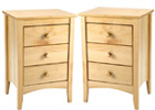 Two 3 Drawer Bedside Tables