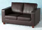 Expresso Brown Two Seater Sofa-In-A-Box