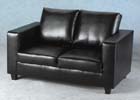 Black Two Seater Sofa-In-A-Box