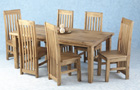 Tortilla Dining Set Plus Pine Seats