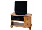 2 Drawer, 1 Shelf Solid Pine TV Stand
