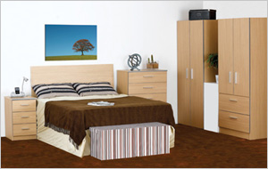 Mode Oak Pre-assembled Bedroom Furniture