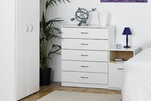 Budget Silver and White Furniture