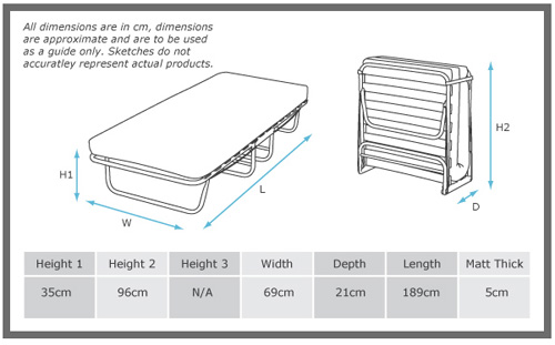 Deluxe Folding Guest Bed