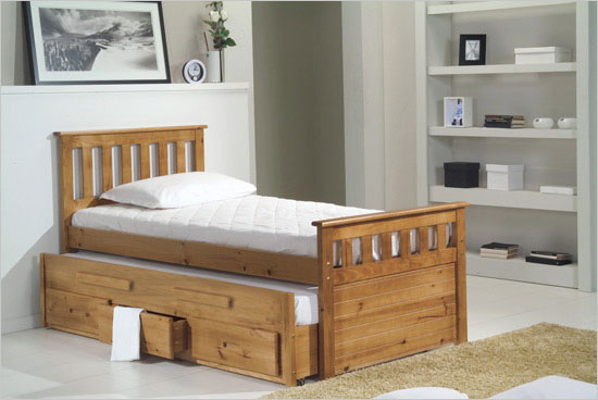 Verona Bergamo Antique Pine Single Bed