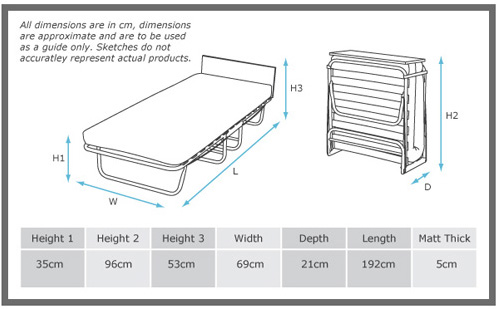 Mates 
Folding Guest Bed