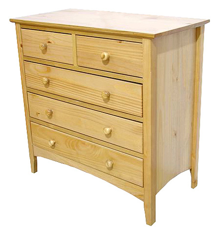 Shaker 3+2 Pine Drawer Chest