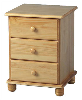 Sol 3 Drawer Bedside Chest